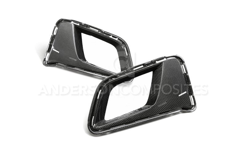 Anderson Composites 17-18 Chevrolet Camaro 1LE Carbon Fiber Type LE Air Duct Bezels