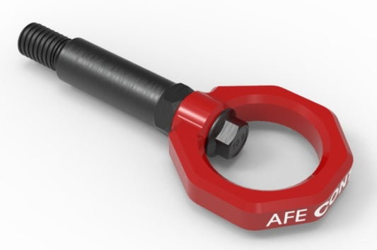 aFe Control Front Tow Hook Red 20-21 Toyota GR Supra (A90)