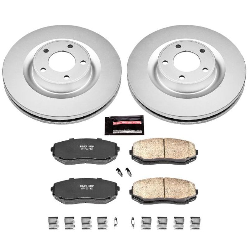 Power Stop 07-15 Ford Edge Front Z17 Evolution Geomet Coated Brake Kit