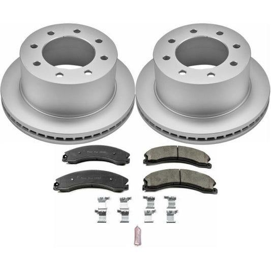 Power Stop 16-19 GMC Sierra 3500 HD Rear Z17 Evolution Geomet Coated Brake Kit