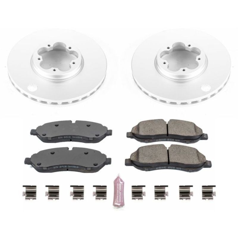 Power Stop 15-19 Ford Transit-150 Front Z17 Evolution Geomet Coated Brake Kit