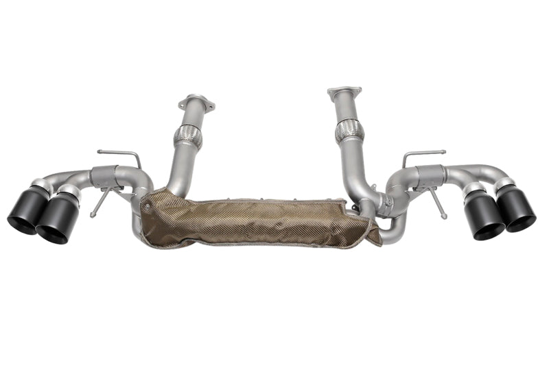 SOUL 20+ Chevrolet C8 Corvette Performance Rear Exhaust - 4in Strght Cut Tips - Ceramic Matte Black