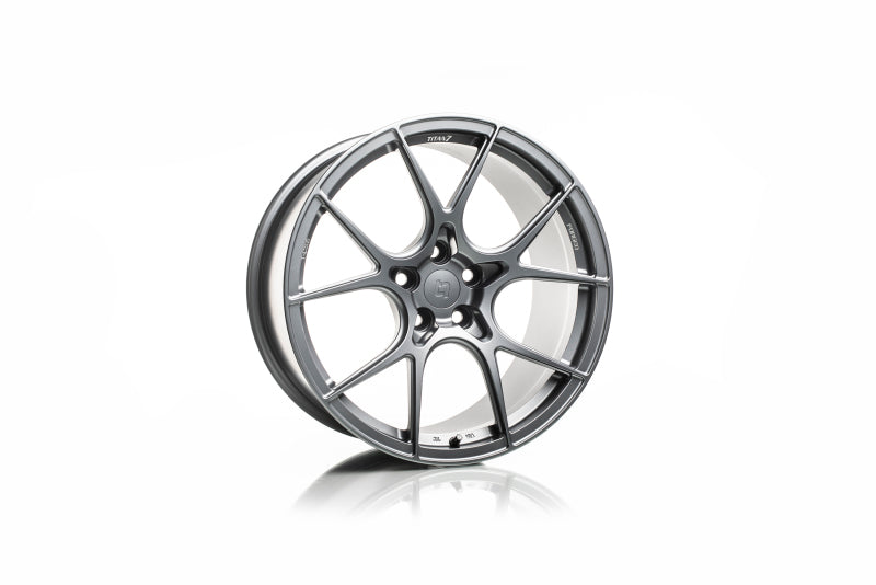 Titan 7 T-CS5 19x9.5 5x114.3 +35 Offset / 64.15 CB Satin Titanium Wheel