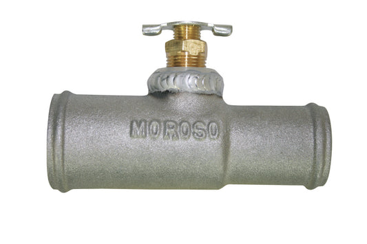 Moroso Radiator Hose Bleed/Drain - 3/8in Petcock - 1-1/2in To 1-1/4in Hose - Cast Aluminum