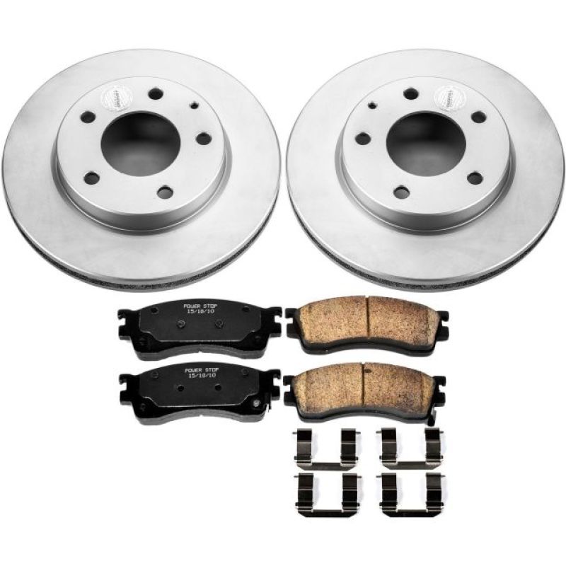 Power Stop 01-03 Mazda Protege Front Z17 Evolution Geomet Coated Brake Kit