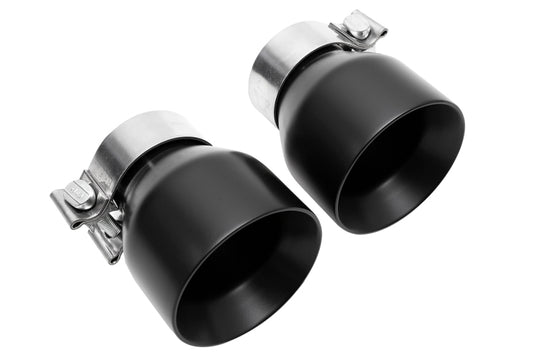 SOUL 2020+ Porsche 718 GT4 / Spyder / GTS 4.0L Bolt On Exhaust Tips - Ceramic Black Straight Cut