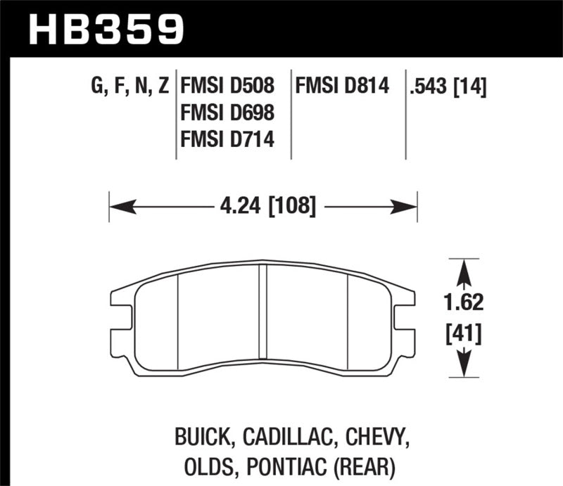 Hawk HPS Street Brake Pads