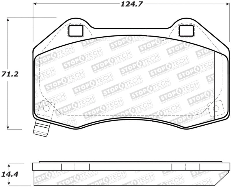 StopTech Street Performance Front Brake Pads 05-08 Renault Megane w/ Brembo Front Calipers