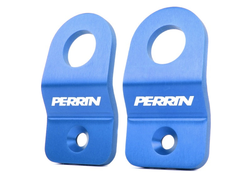 Perrin 08-21 Subaru WRX/STI Upper Radiator Bracket Set - Blue