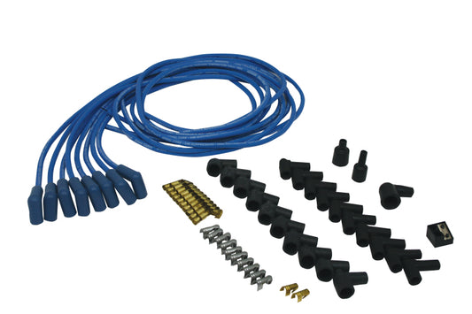 Moroso Universal Ignition Wire Set - Blue Max - Spiral Core - Unsleeved - 90 Degree - Blue