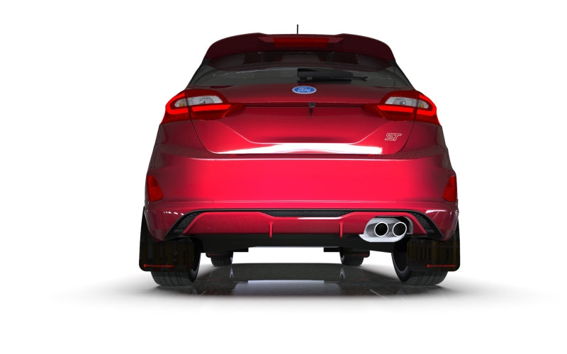 Rally Armor 18-22 Ford Fiesta ST MK8 Black UR Mud Flap w/ Red Logo