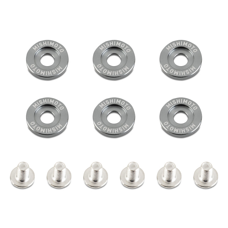 Mishimoto Large Fender Washer Kit (6pcs) - Gunmetal