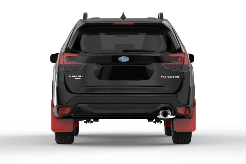 Rally Armor 19-21 Subaru Forester Red UR Mud Flap w/ Black Logo