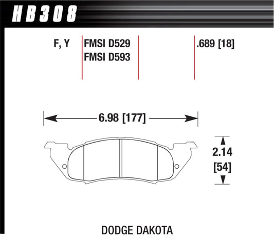 Hawk HPS Street Brake Pads