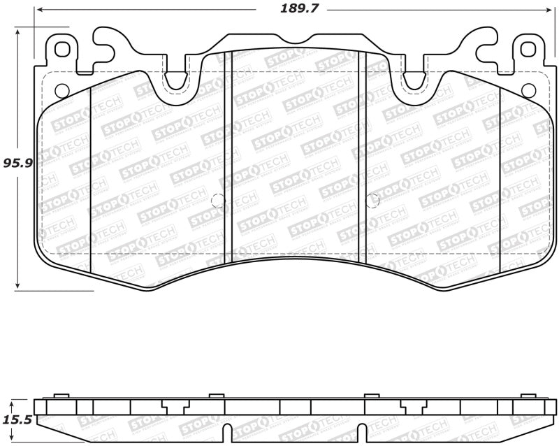 StopTech Street Brake Pads - Rear