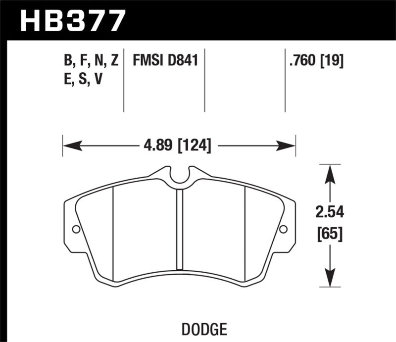 Hawk SRT4 H-14 Front Race Pads