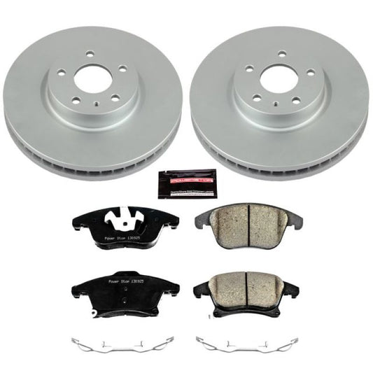 Power Stop 13-19 Ford Fusion Front Z17 Evolution Geomet Coated Brake Kit