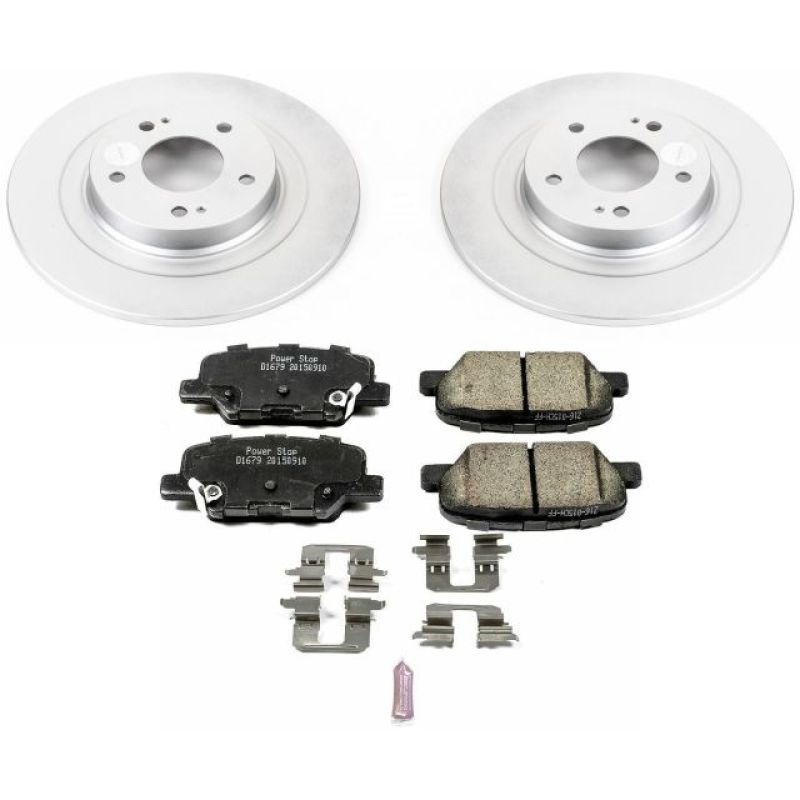 Power Stop 14-18 Mitsubishi Outlander Rear Z17 Evolution Geomet Coated Brake Kit