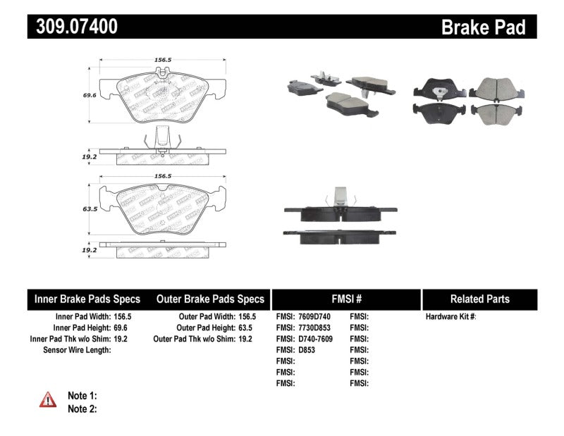 StopTech Performance Brake Pads