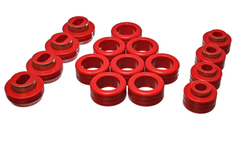 Energy Suspension S10 Body Mount Set - Red