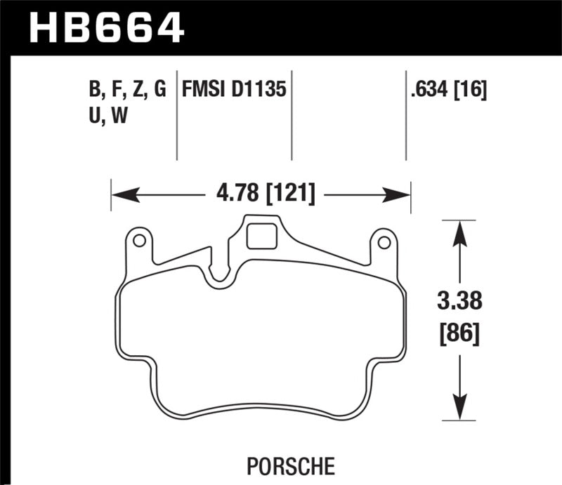 Hawk 05-08 Porsche 911 Carrera Front Rear / 08 Boxster / 07-08 Cayman Front DTC-30 Brake Pads