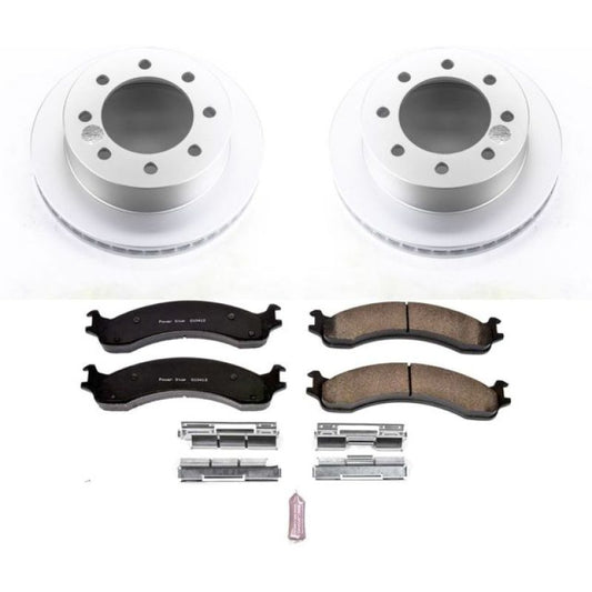 Power Stop 00-02 Dodge Ram 2500 Front Z17 Evolution Geomet Coated Brake Kit