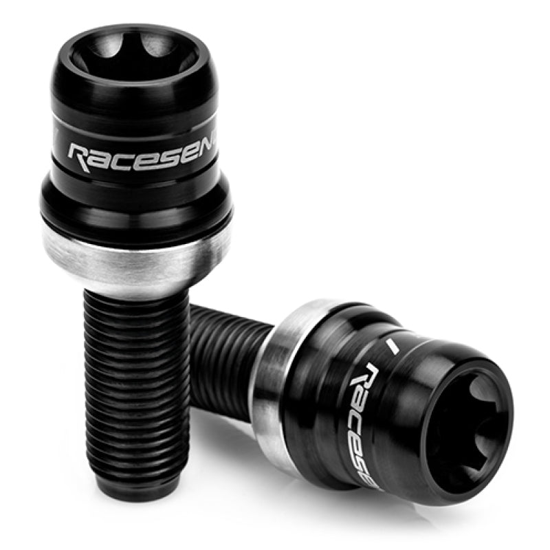 Raceseng TLR-1 Titanium Lug Bolt Set - M14x1.5mm / R13 Floating Seat - Brushed Black