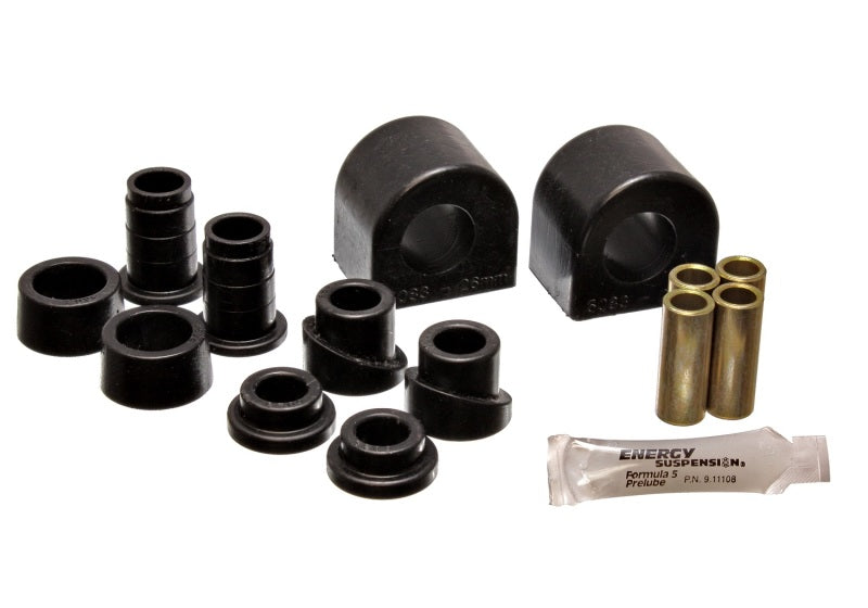 Energy Suspension 88-96 Chevy Corvette Black 24mm Front Sway Bar Bushing Set (End Links Inc)