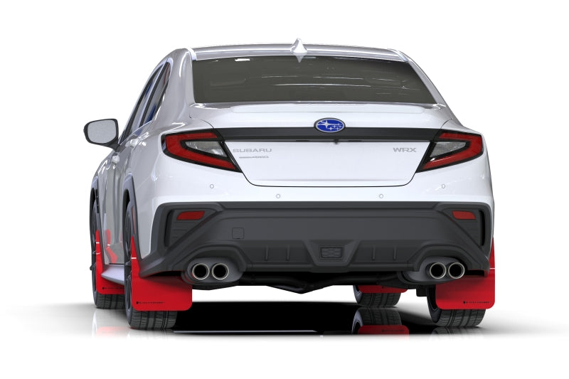 Rally Armor 2022 Subaru WRX Red UR Mud Flap w/ Black Logo