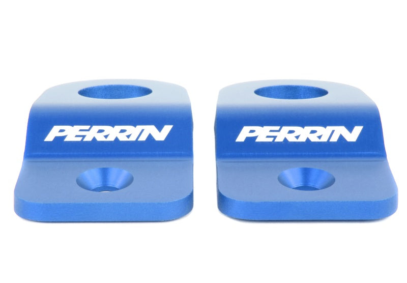 Perrin 08-21 Subaru WRX/STI Upper Radiator Bracket Set - Blue