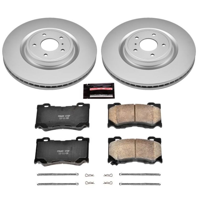 Power Stop 09-13 Infiniti FX50 Front Z17 Evolution Geomet Coated Brake Kit