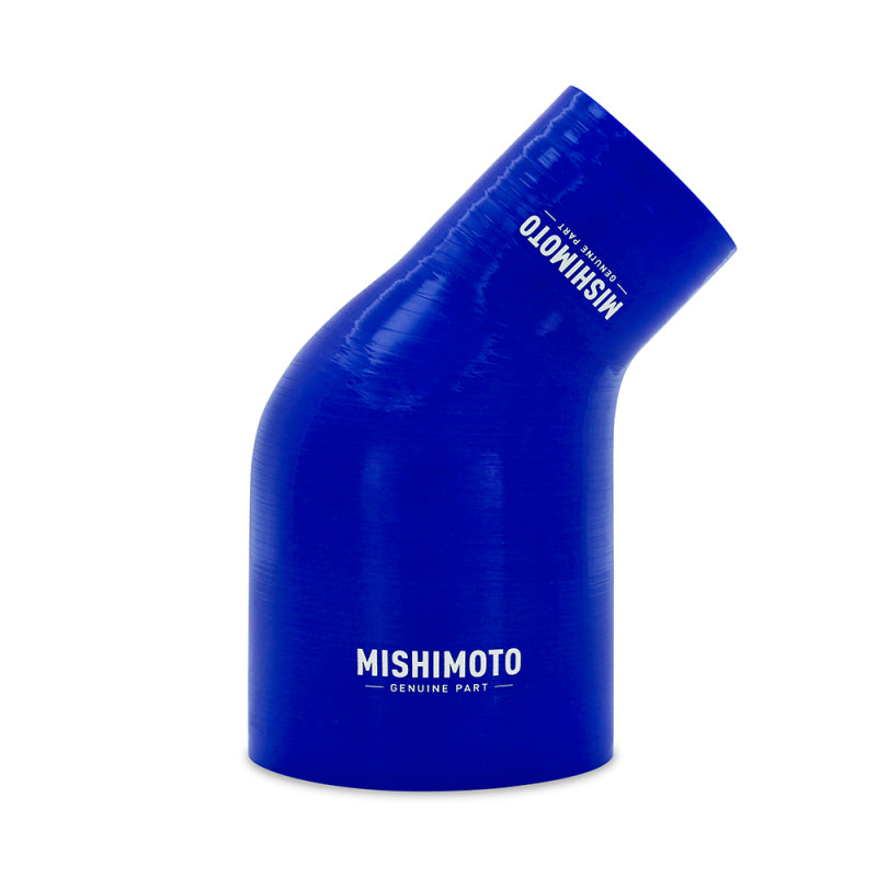 Mishimoto Silicone Reducer Coupler 45 Degree 2.5in to 4in - Blue